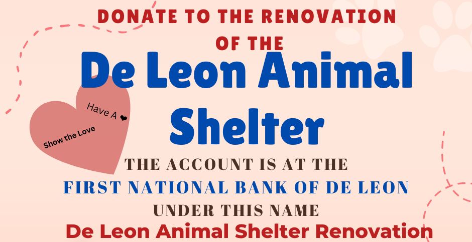 Donate to De Leon Animal Shelter Renovation